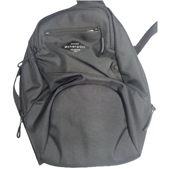 Sherpani Vespa Backpack Black Nylon Travel Daypack Laptop Bag Women's O/S NWOT - Picture 15 of 16